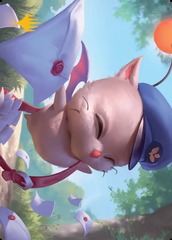 Delivery Moogle (01/53) Art Card - Gold-Stamped Signature